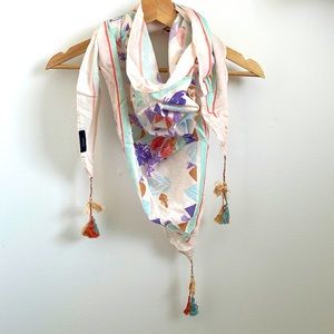 Aritzia | Talula Triangle Scarf with Tassels